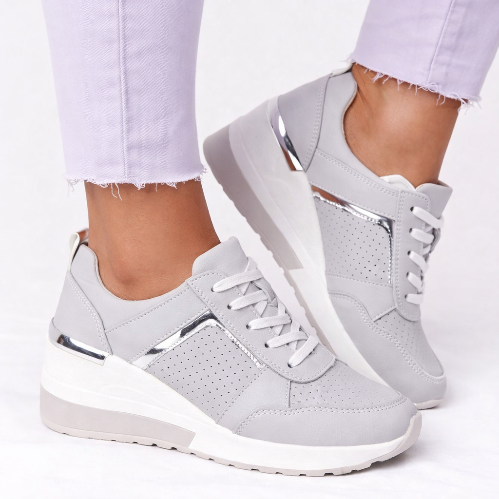 Lola | Polished Wedge Orthopedic Shoes Trainers