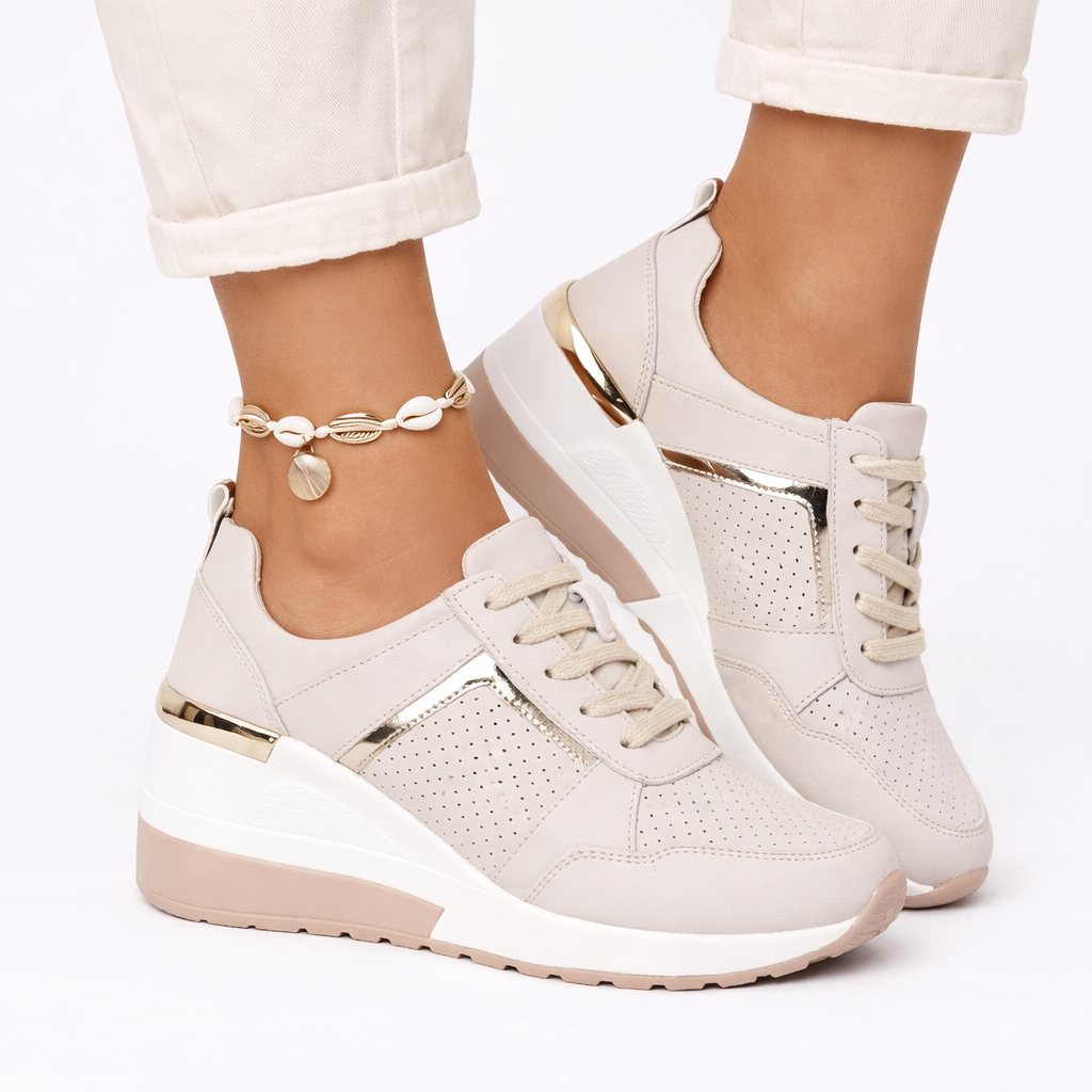 Lola | Polished Wedge Orthopedic Shoes Trainers
