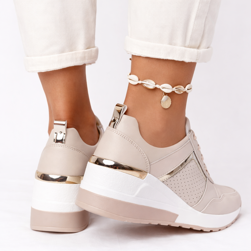 Lola | Polished Wedge Orthopedic Shoes Trainers