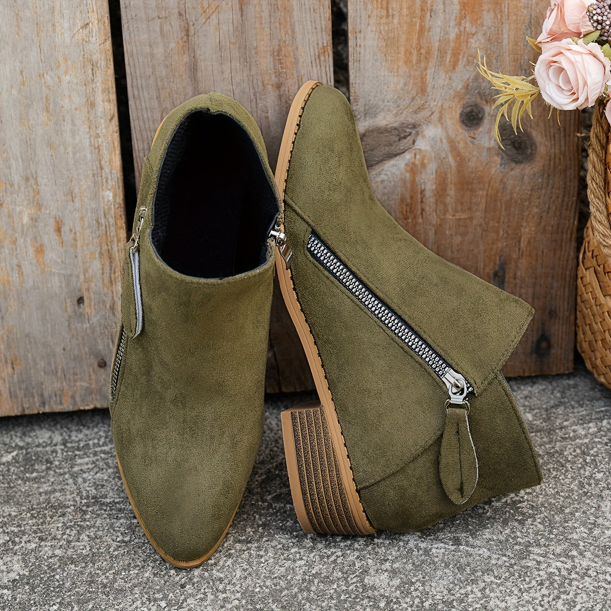 Lola | Refined Side-Zip Ankle Boots for Women