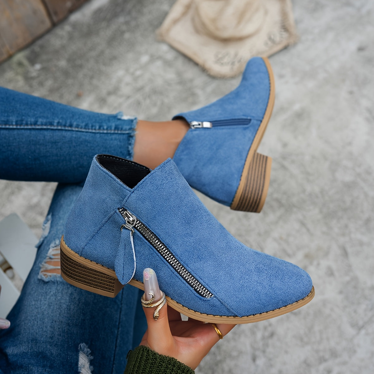 Lola | Refined Side-Zip Ankle Boots for Women