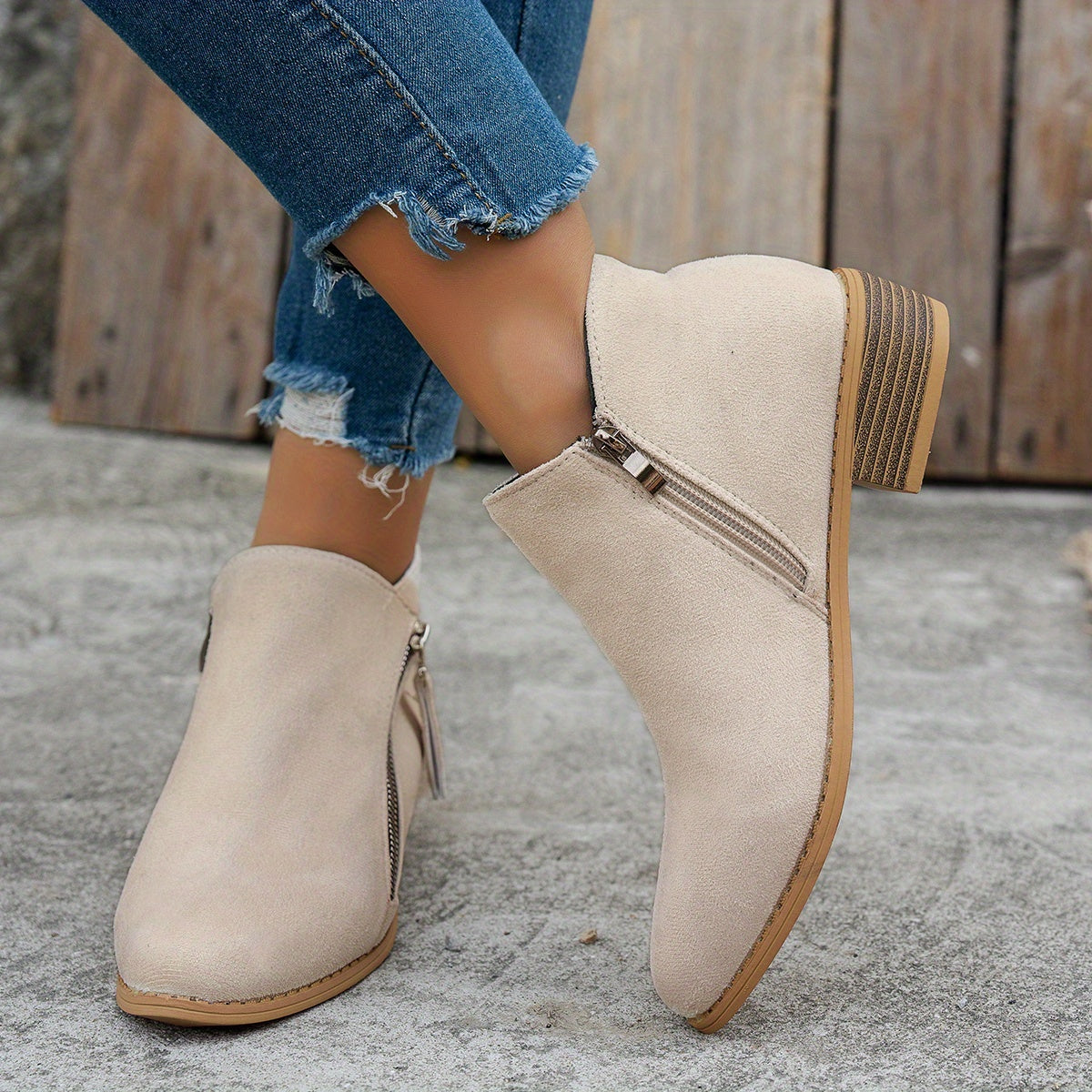 Lola | Refined Side-Zip Ankle Boots for Women