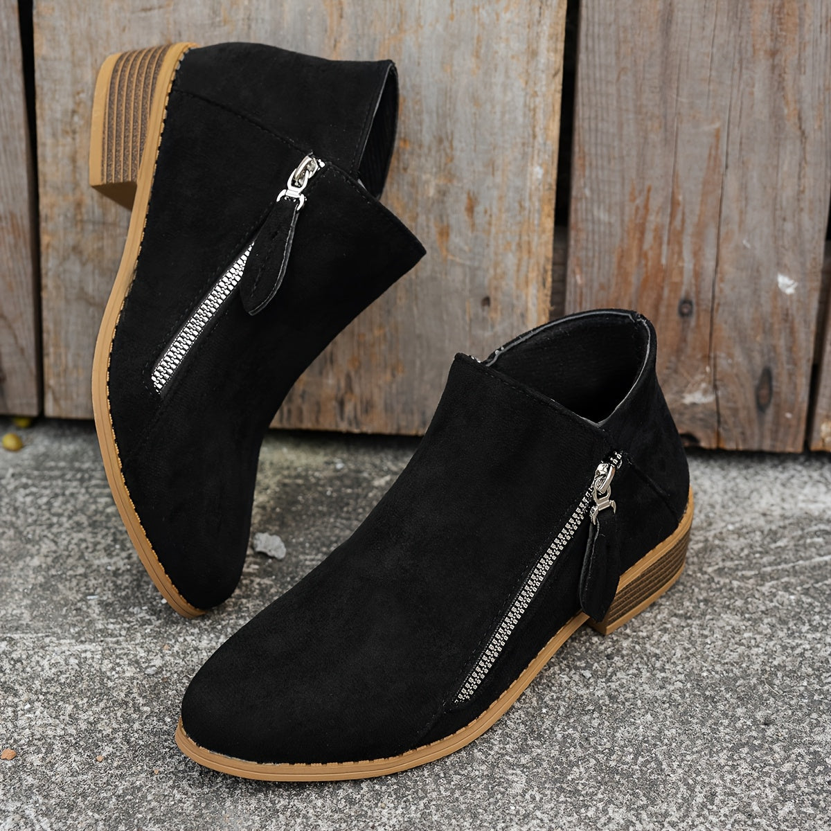 Lola | Refined Side-Zip Ankle Boots for Women