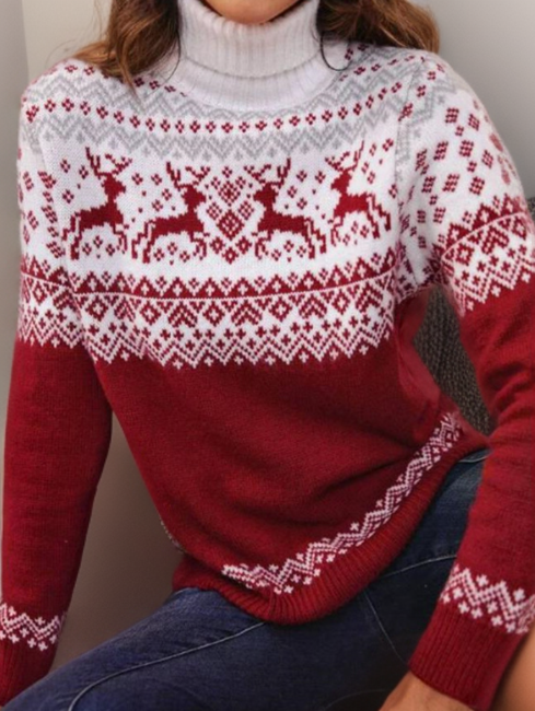 Lottie | Graceful Reindeer Fair Isle Ladies Xmas Jumpers
