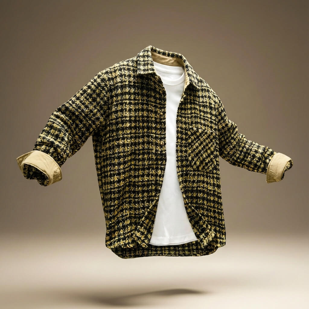 Louie | Stylish Houndstooth Button-Up Tweed Jacket