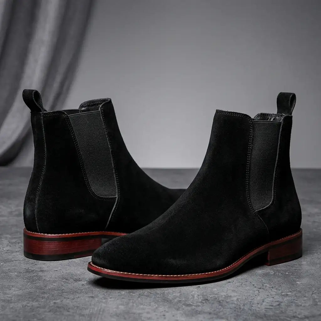 Louis | Elegant Pull-On Suede-Look Chelsea Boots