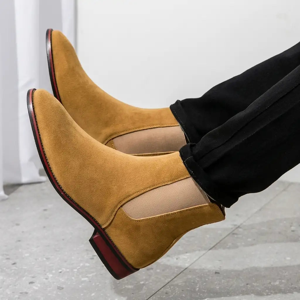 Louis | Elegant Pull-On Suede-Look Chelsea Boots