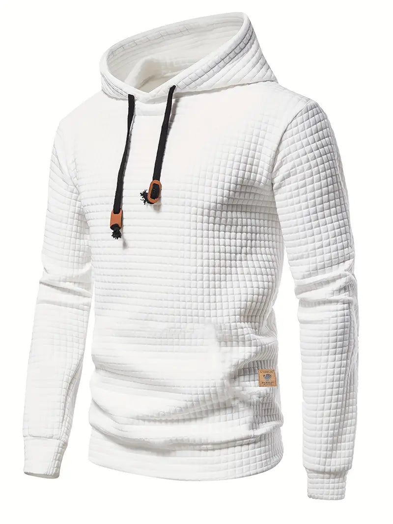 Louis | Polished Waffle Knit Pullover Hoodie Streetwear