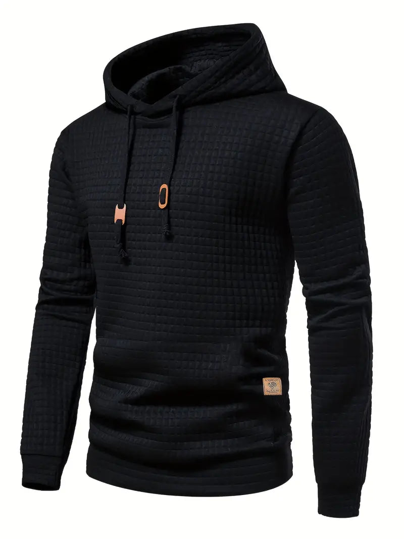 Louis | Polished Waffle Knit Pullover Hoodie Streetwear