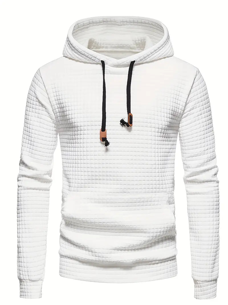Louis | Polished Waffle Knit Pullover Hoodie Streetwear
