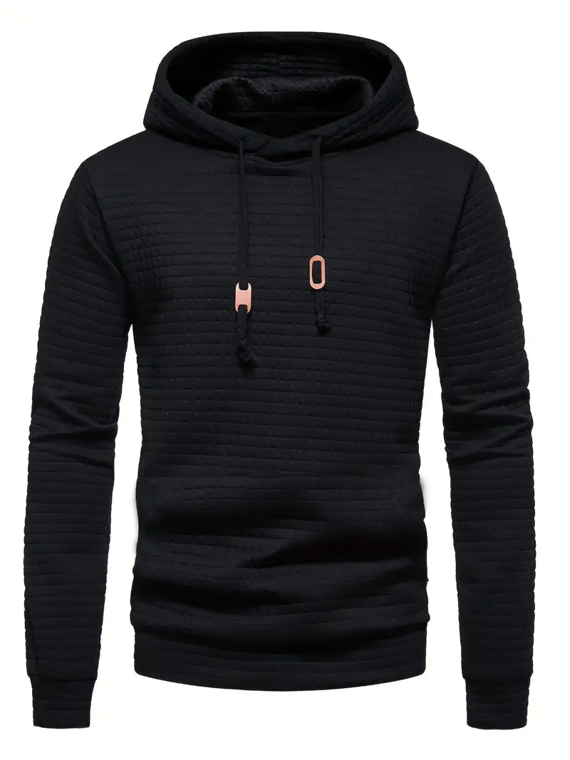 Louis | Polished Waffle Knit Pullover Hoodie Streetwear