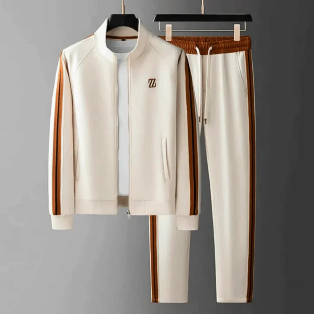 Louis | Stylish Striped Zip-Up Tracksuit Set for Men