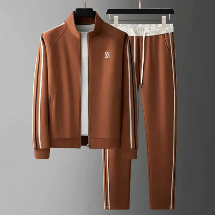 Louis | Stylish Striped Zip-Up Tracksuit Set for Men