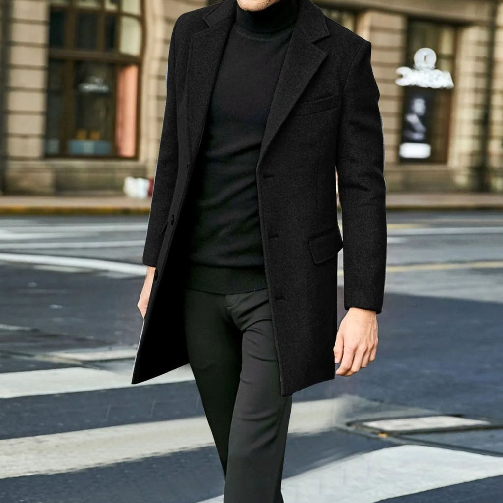 Luca | Cosy Tailored Single-Breasted Winter Mens Coat