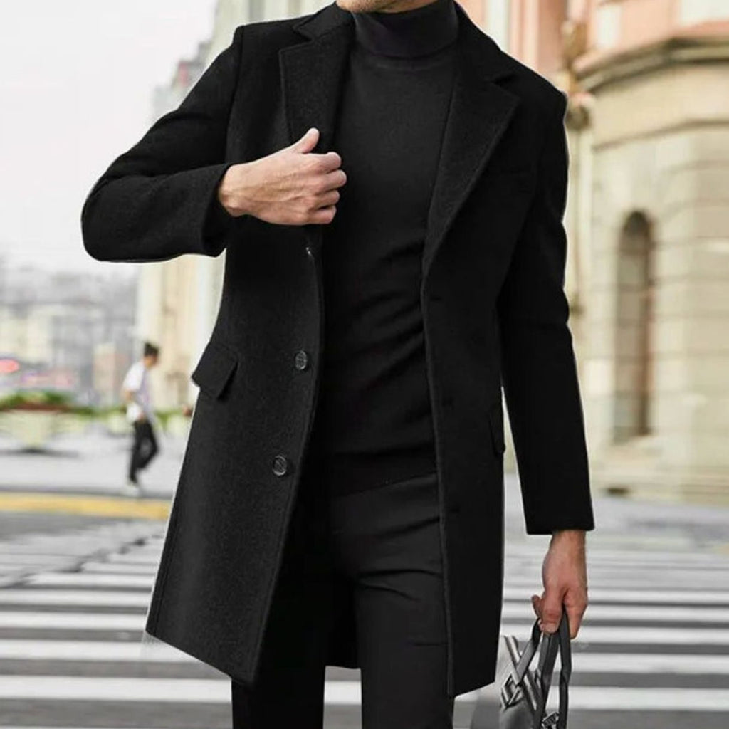 Luca | Cosy Tailored Single-Breasted Winter Mens Coat