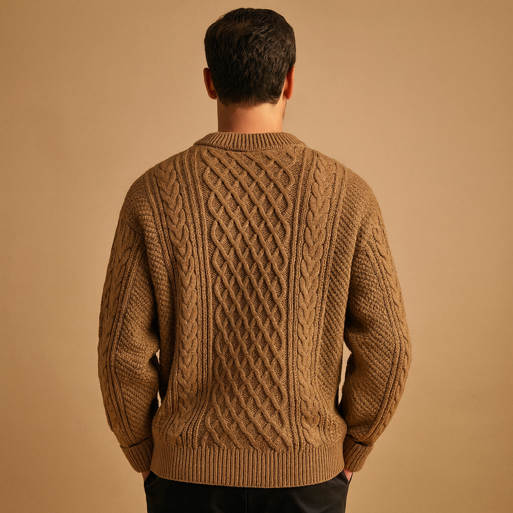 Lucas | Chunky Crew Neck Mens Knit Jumper