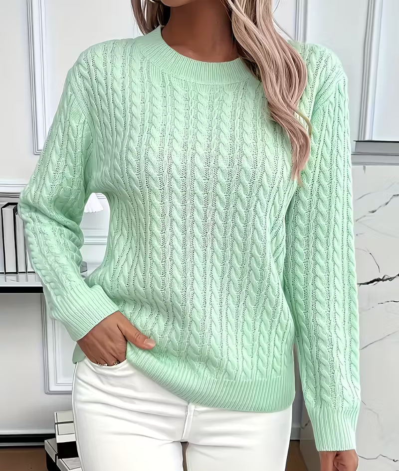 Luna | Effortless Cable Knit Womens Knit Jumper