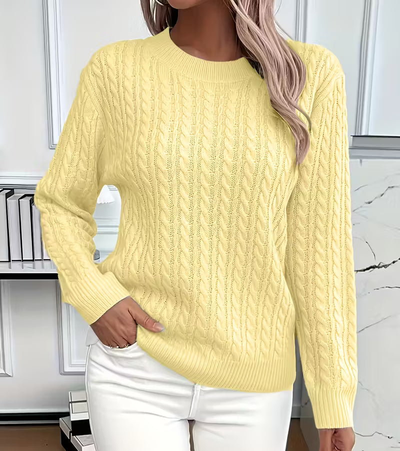 Luna | Effortless Cable Knit Womens Knit Jumper