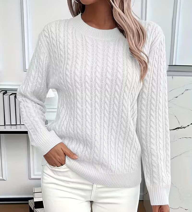 Luna | Effortless Cable Knit Womens Knit Jumper