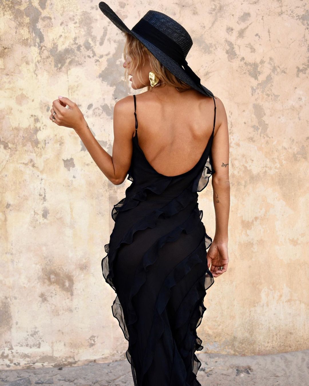 Luna | Elegant Ruffle Christmas Party Maxi Dress