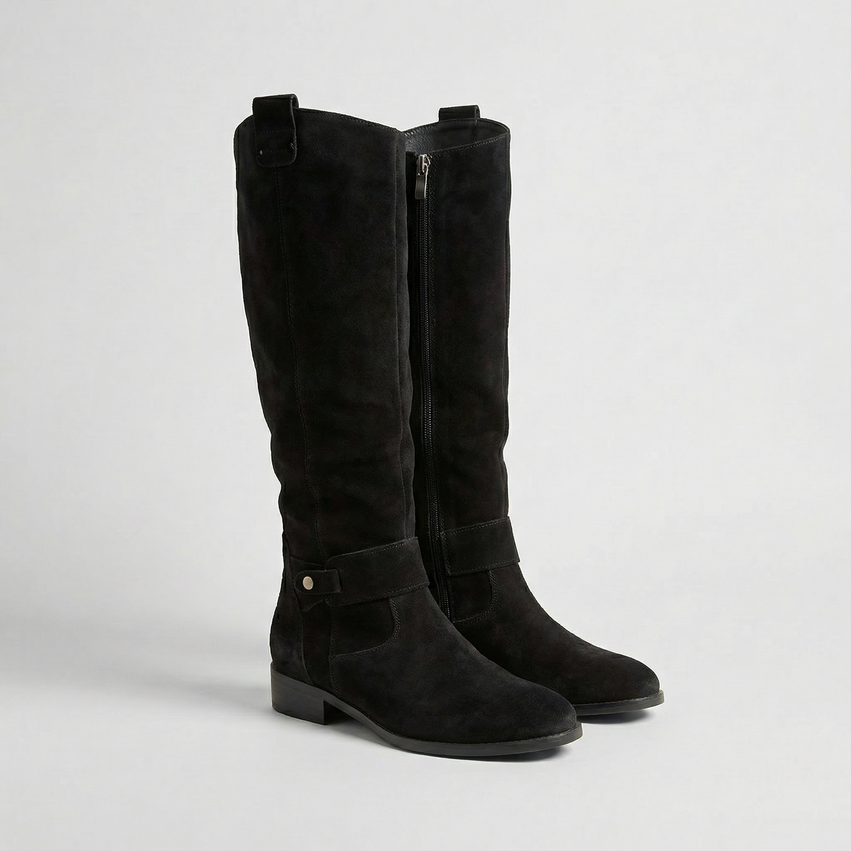 Lyla | Chic Slouchy Knee High Boots with Buckle Strap