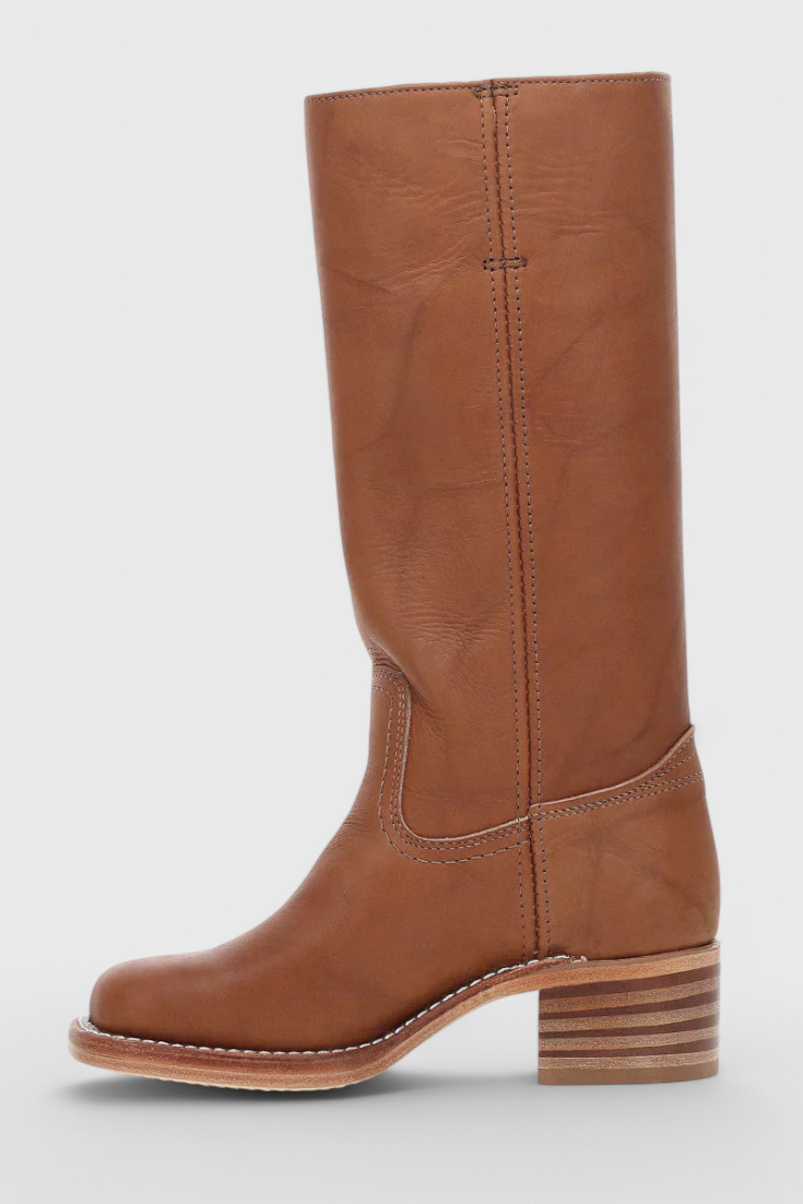 Lyra | Cosy Knee High Heeled Boots for Women
