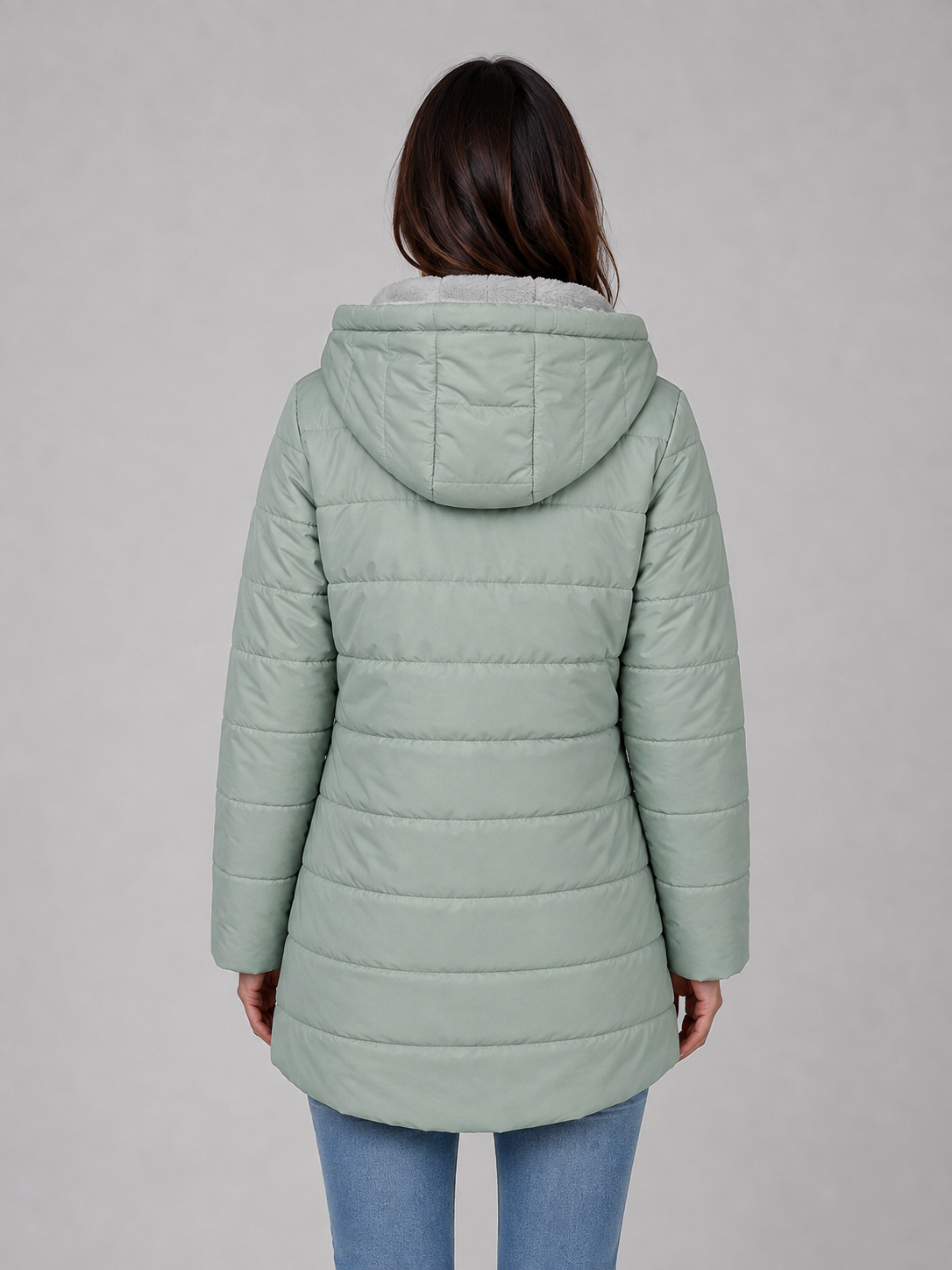 Lyra | Stylish Hooded Longline Quilted Puffer Coat