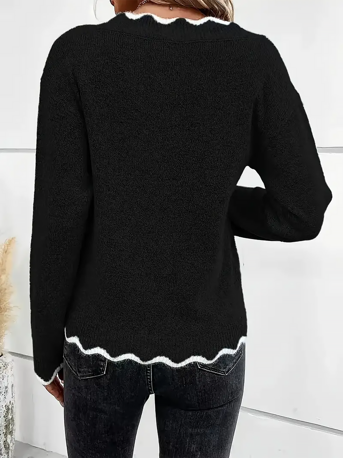Maeve | Long Sleeve V Neck Womens Knit Jumper