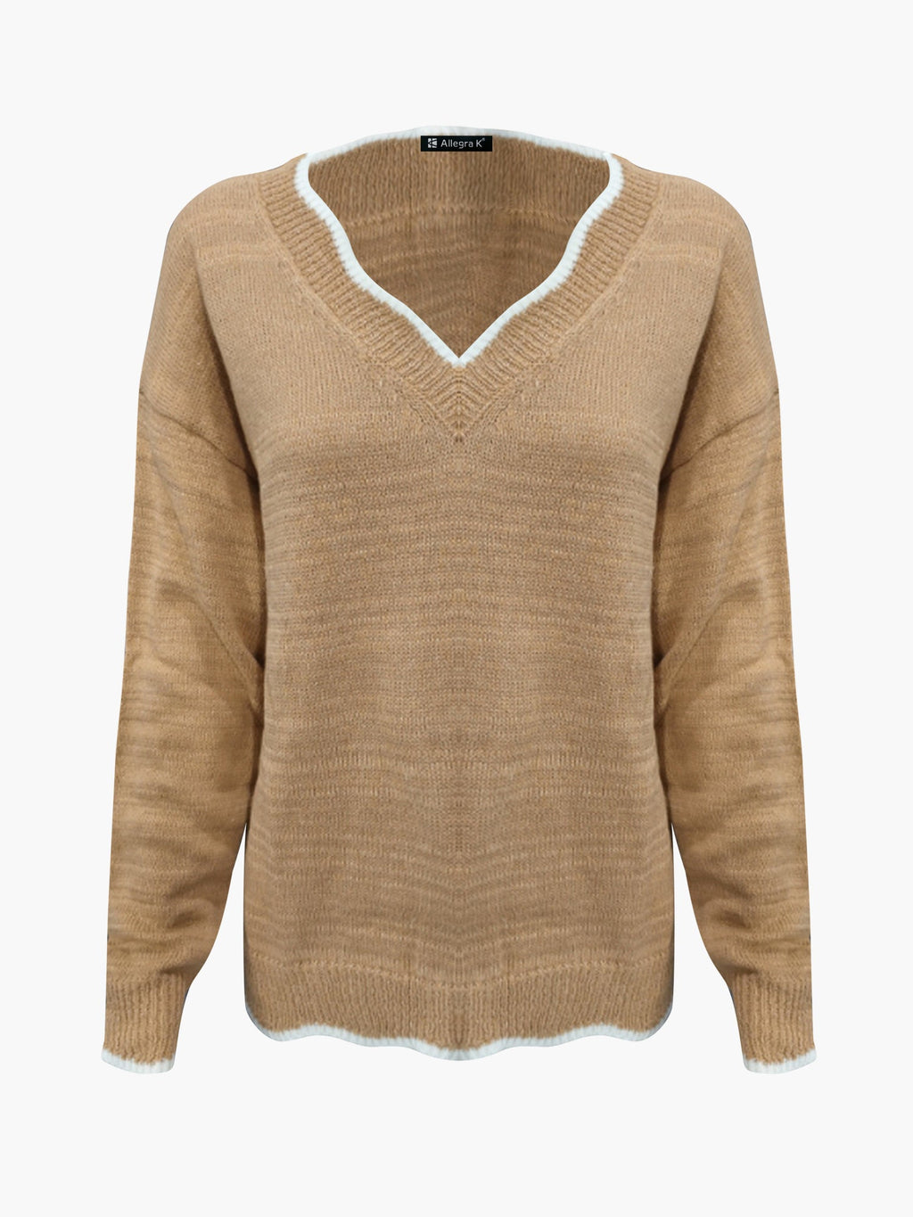Maeve | Long Sleeve V Neck Womens Knit Jumper