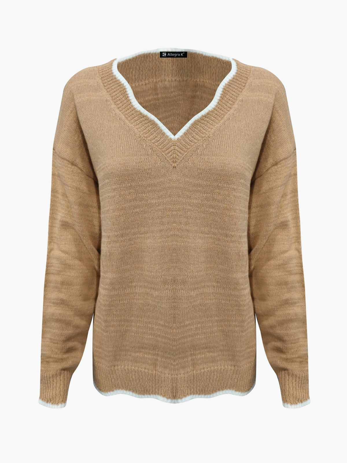 Maeve | Long Sleeve V Neck Womens Knit Jumper