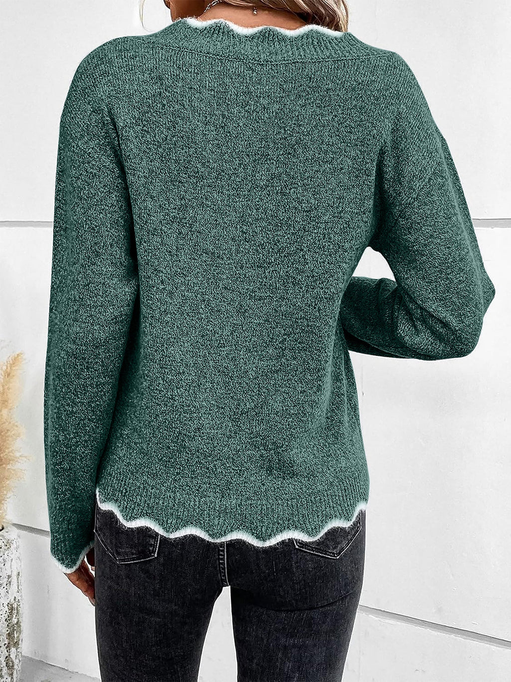 Maeve | Long Sleeve V Neck Womens Knit Jumper