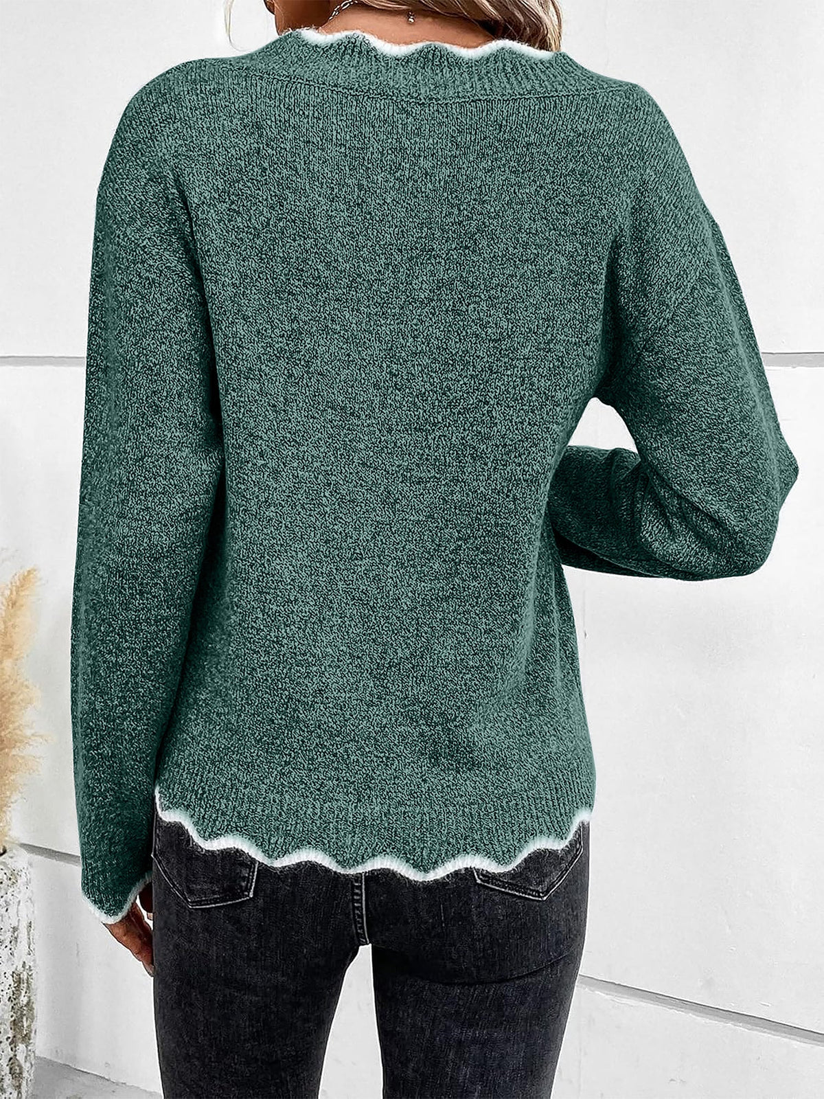 Maeve | Long Sleeve V Neck Womens Knit Jumper