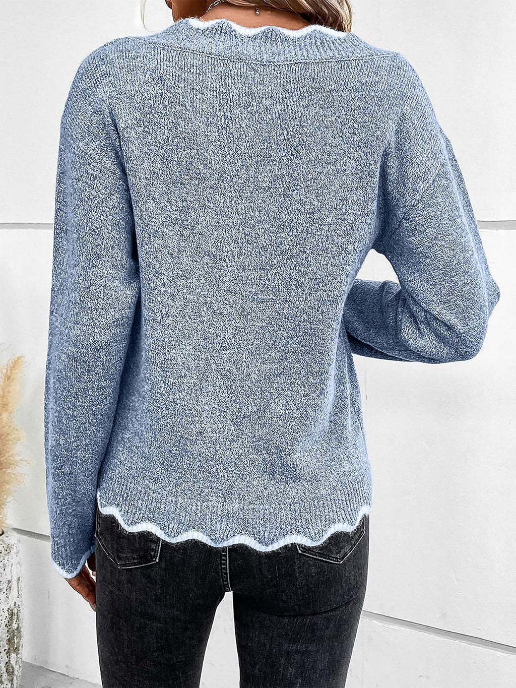 Maeve | Long Sleeve V Neck Womens Knit Jumper