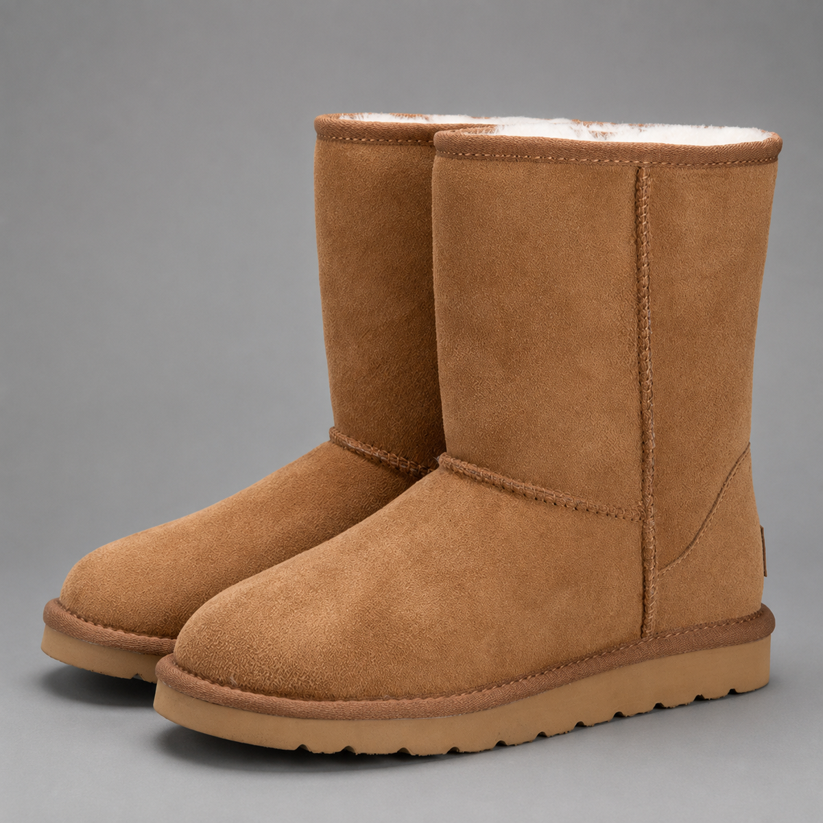 Maisie | Chic Wide Fit Boots Sheepskin-Style Mid-Calf Winter Boots