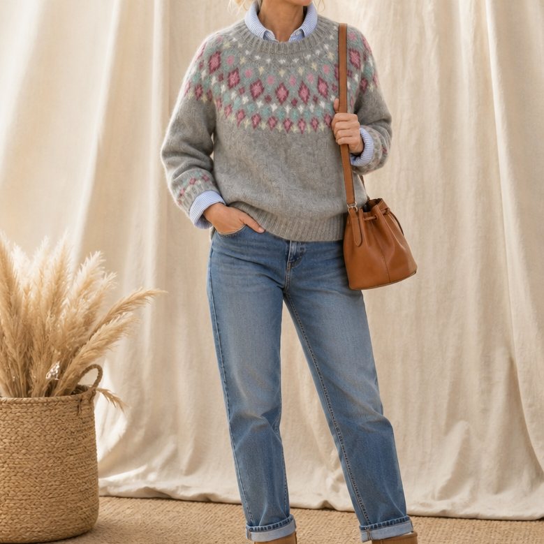 Maisie | Elegant Fair Isle Ladies Xmas Jumpers