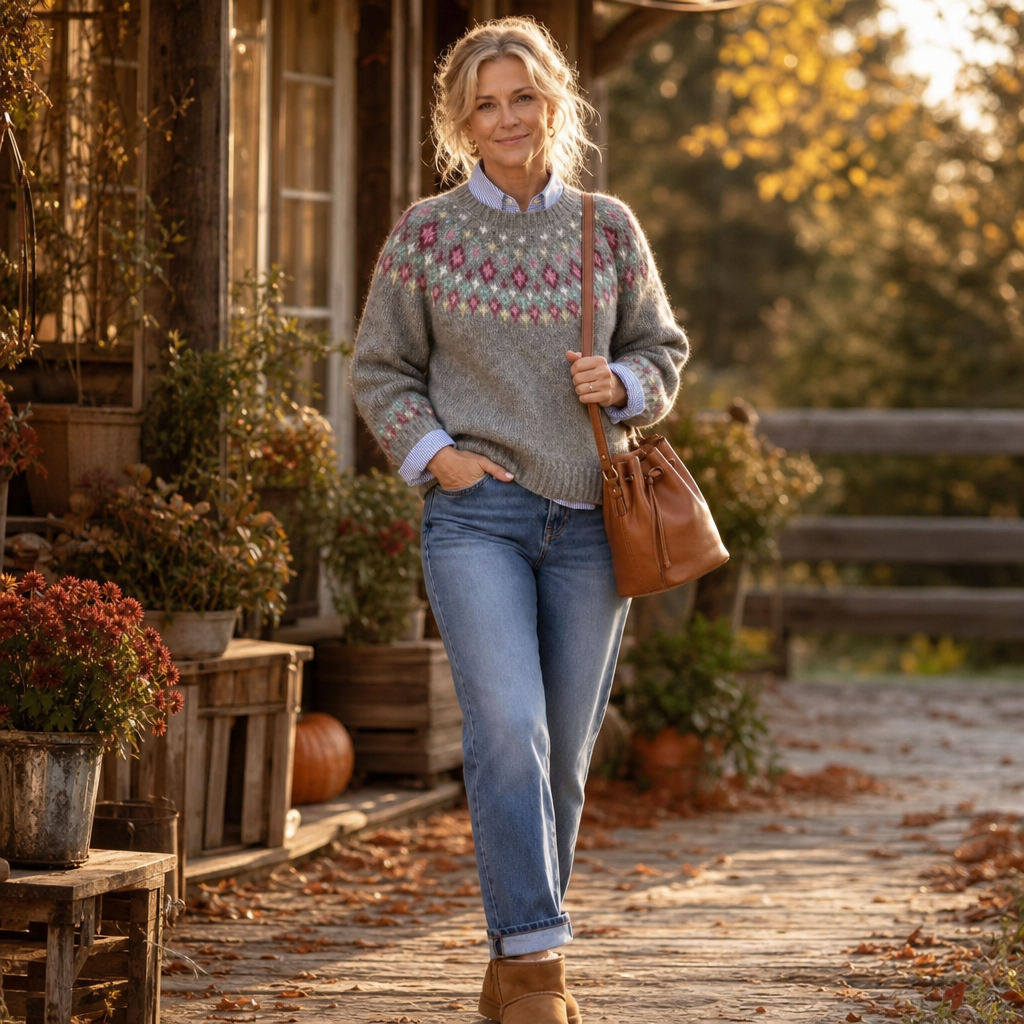 Maisie | Elegant Fair Isle Ladies Xmas Jumpers
