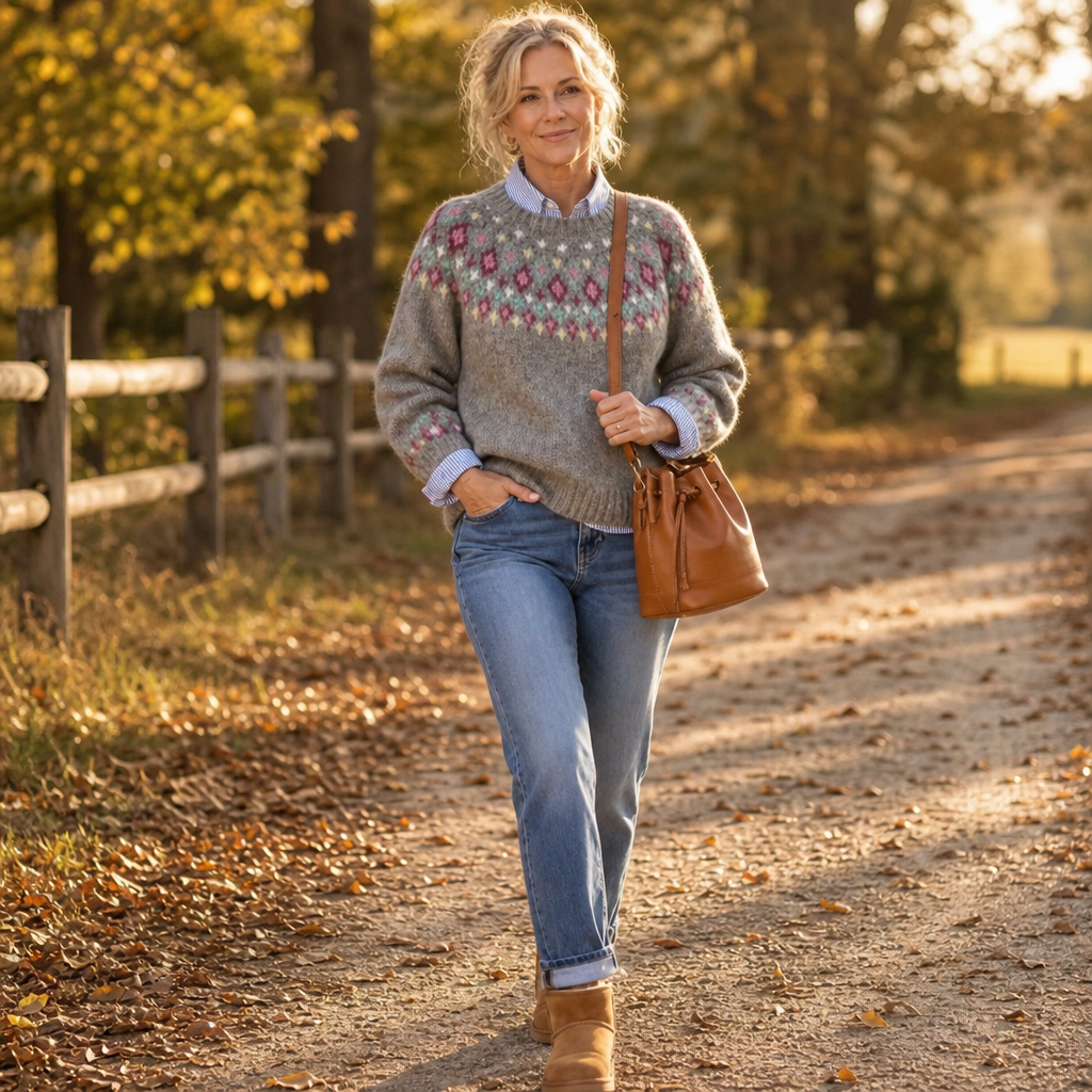 Maisie | Elegant Fair Isle Ladies Xmas Jumpers