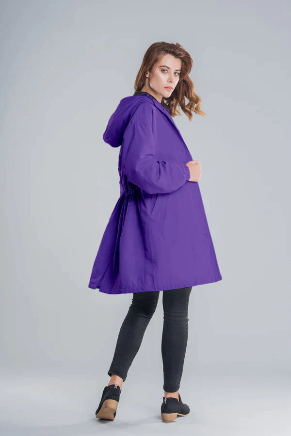 Maisie | Refined Hooded Waterproof Jacket with Button Front