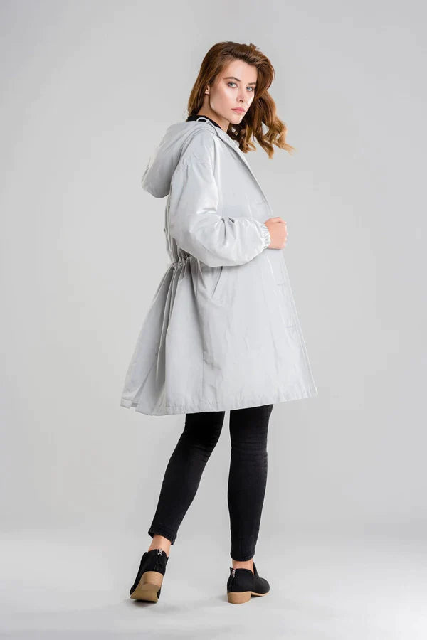 Maisie | Refined Hooded Waterproof Jacket with Button Front