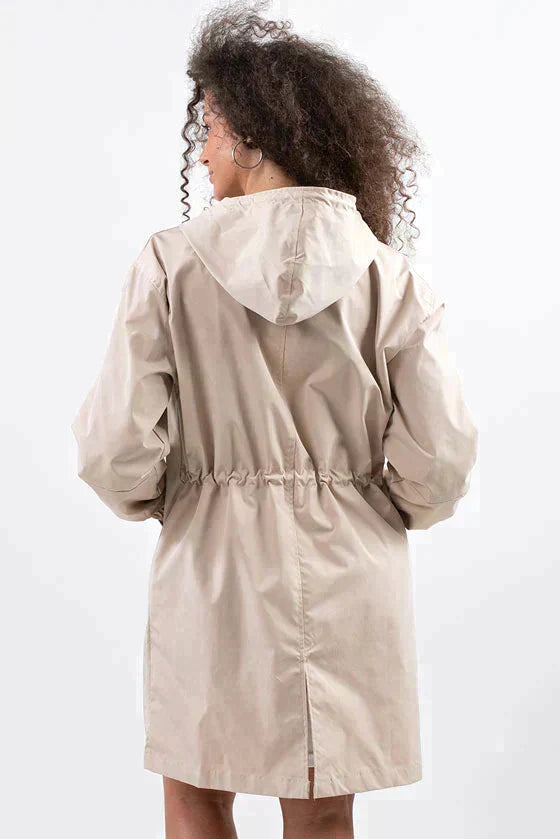 Maisie | Refined Hooded Waterproof Jacket with Button Front