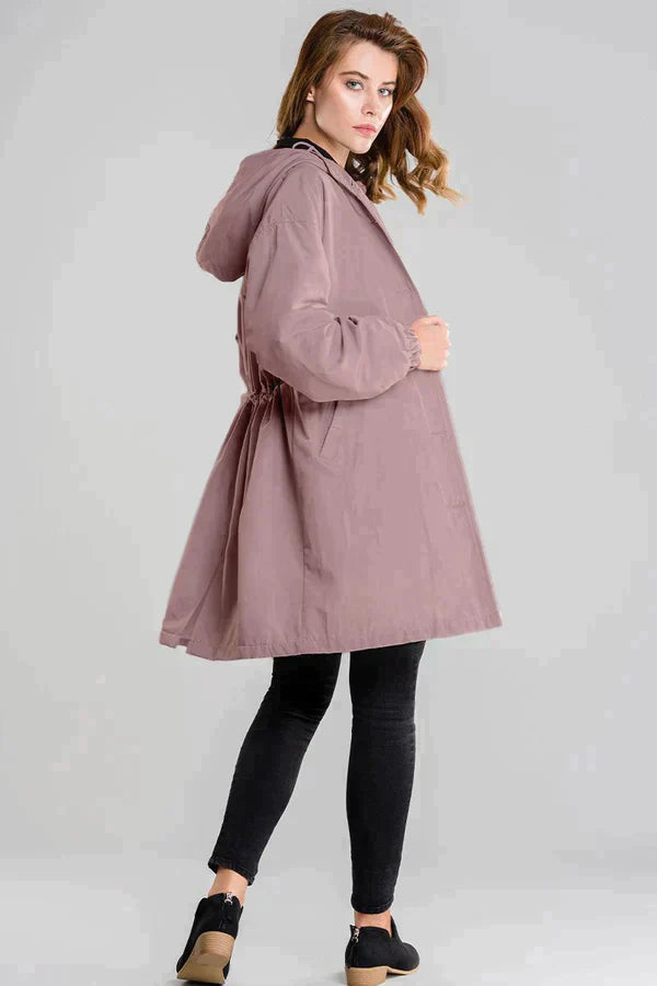 Maisie | Refined Hooded Waterproof Jacket with Button Front