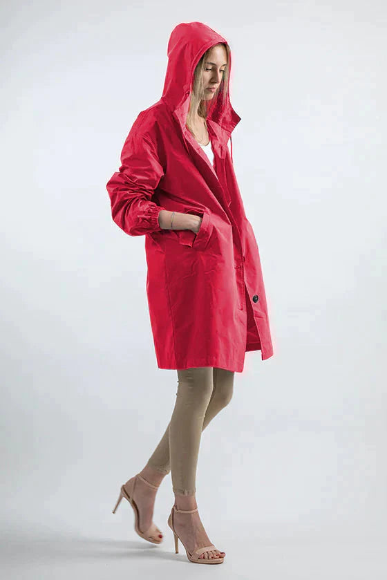 Maisie | Refined Hooded Waterproof Jacket with Button Front