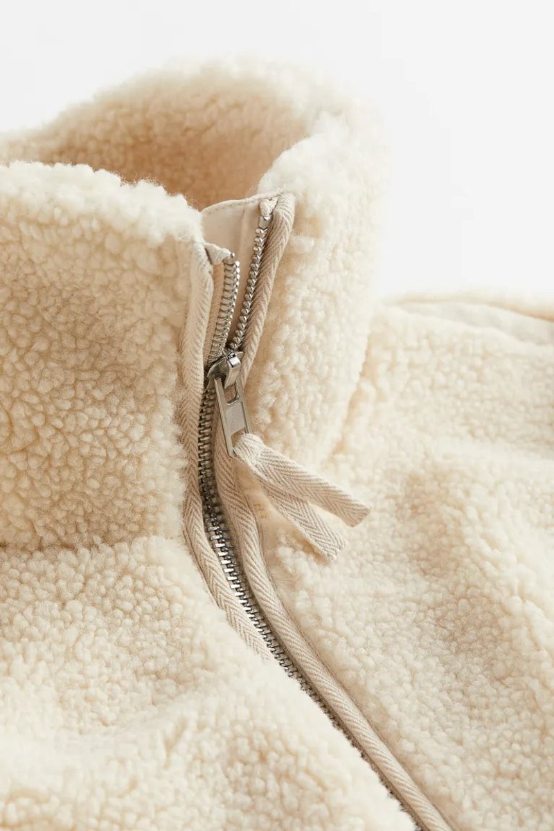 Maisie | Relaxed Fit Teddy Fleece Zip-Up Jacket