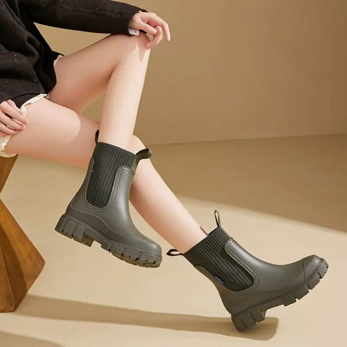 Maisie | Relaxed Waterproof Chelsea Rain Boots