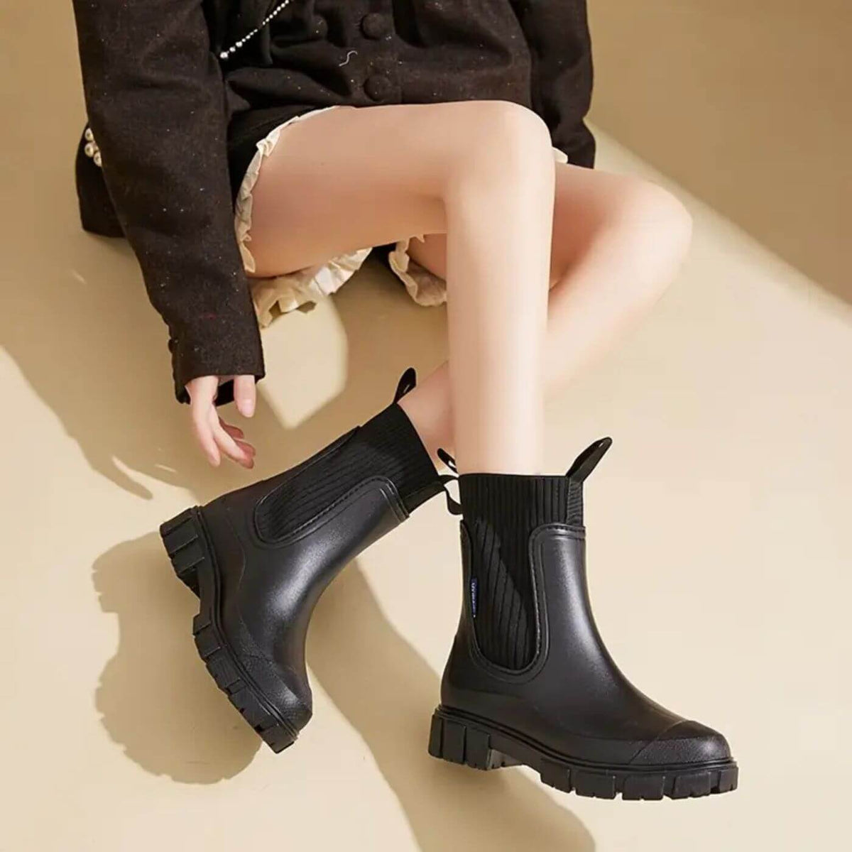 Maisie | Relaxed Waterproof Chelsea Rain Boots
