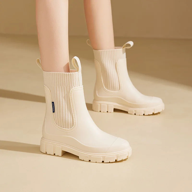 Maisie | Relaxed Waterproof Chelsea Rain Boots