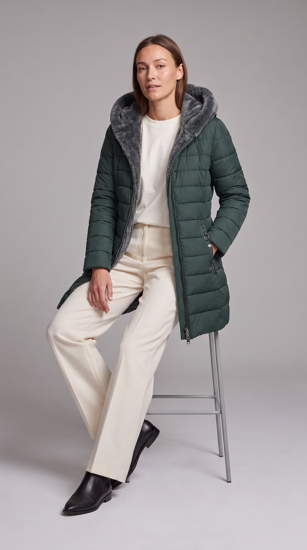 Margot | Classic Hooded Quilted Puffer Jacket Women