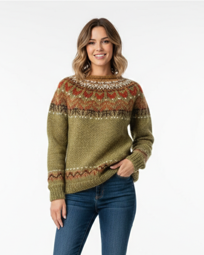 Margot | Fair Isle Knitted Christmas Jumper for Women