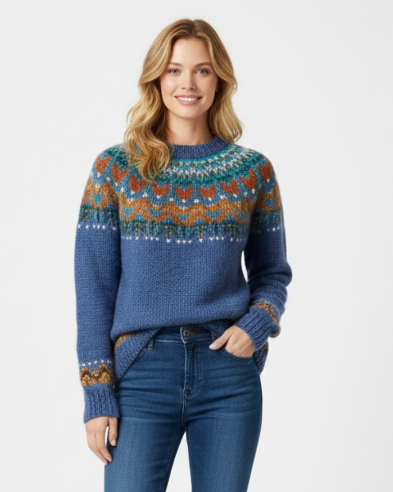 Margot | Fair Isle Knitted Christmas Jumper for Women