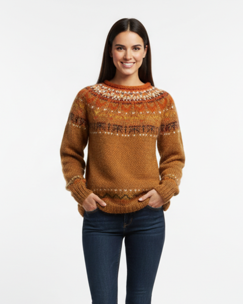 Margot | Fair Isle Knitted Christmas Jumper for Women